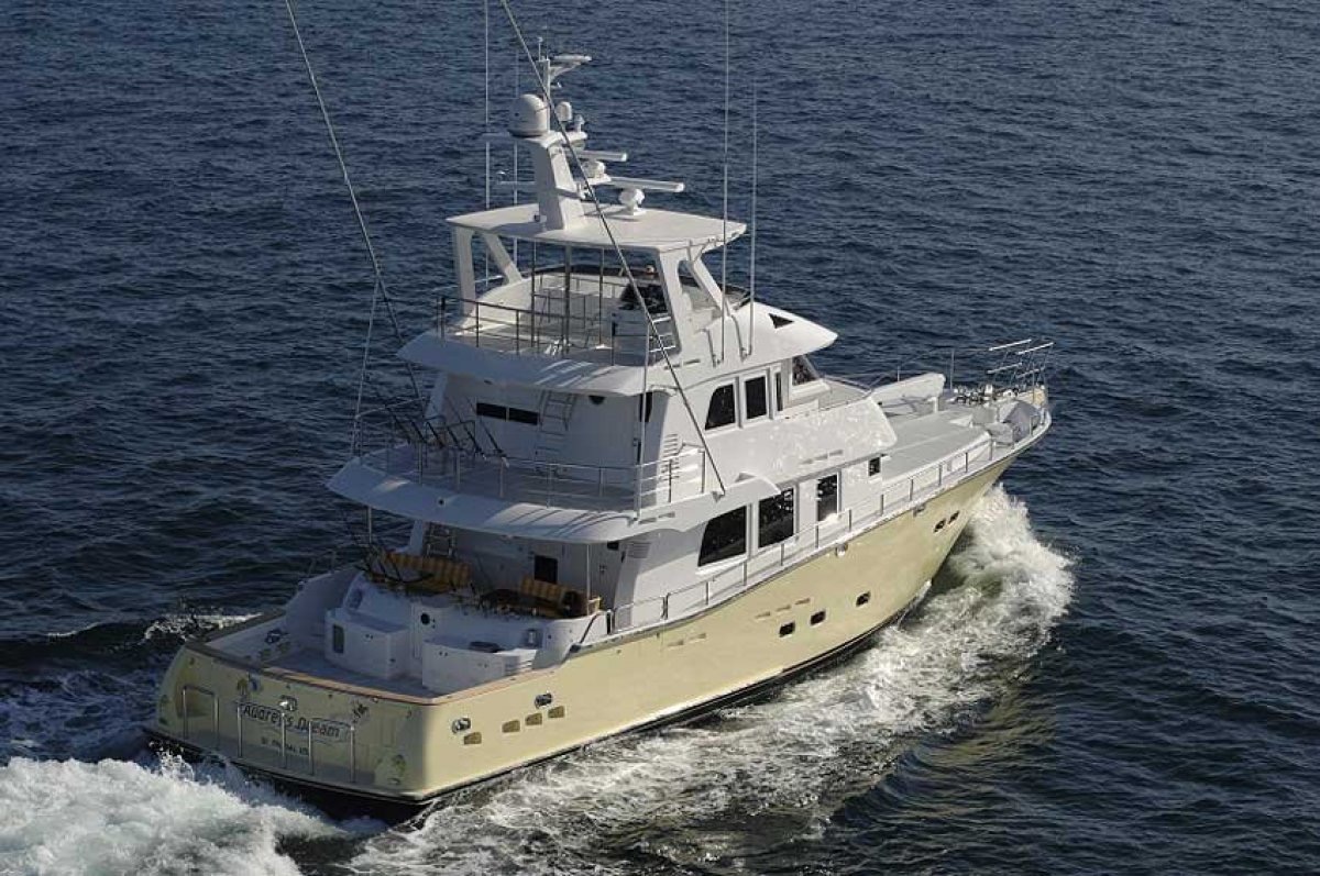 Nordhavn 75EYF underway on open water, image 01