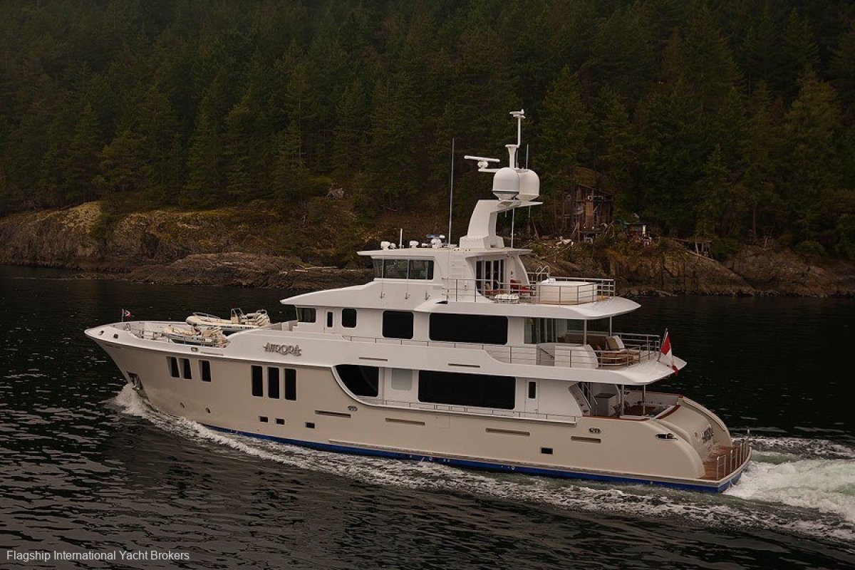 Nordhavn 120 underway exterior view, image 1